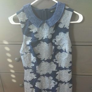Anthropologie Sleeveless Peter Pan Collar Dress